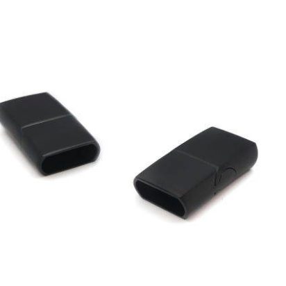 Stainless Steel Magnetic Clasp: MGST-32 12*6mm (Black Matt)