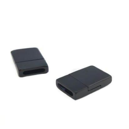 Stainless Steel Magnetic Clasp: MGST-76 10*2,5mm (matt black)