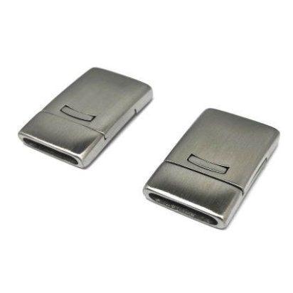 Stainless Steel Magnetic Clasp: MGST-109 14*3,5mm (steel matt)