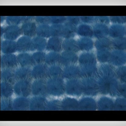 Mink Pom Pom Bermuda-Blue