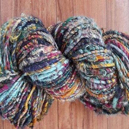 Rough-Silk-Mix Color Banana Yarns