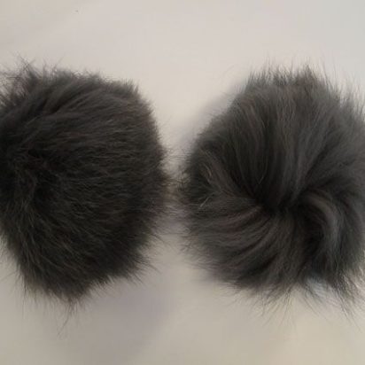 Fox Fur-Dark Grey -14cms