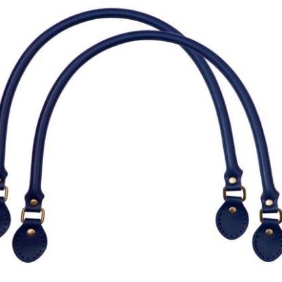 Leather-Bag Handle-Style1- Navy Blue