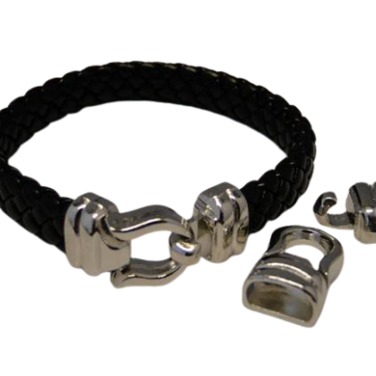 Zamak Hook Clasp: MGL-107 11x5mm (Steel)