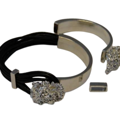 Half Cuff Bracelet Clasp: MGL-87 8mmx4mm (Steel)