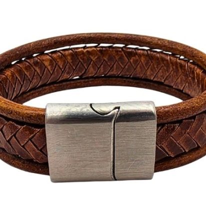 Combination Leather Bracelet - Style 197