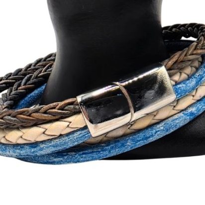 Combination Leather Bracelet - Style 242