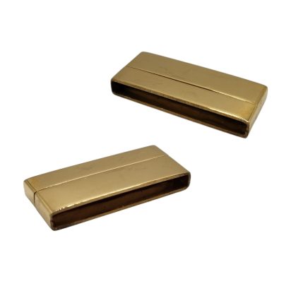 Stainless Steel Magnetic Clasp: MGST-105 30*2,5mm (Gold)