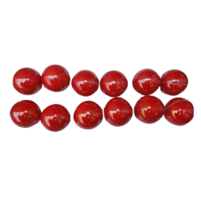 Ceramic Beads - 25mm (Red)