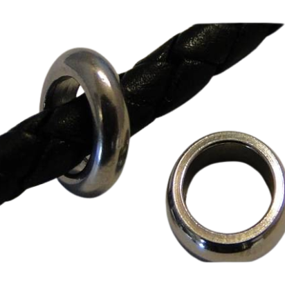 Stainless steel part for round leather: SSP-179 5mm (Steel)