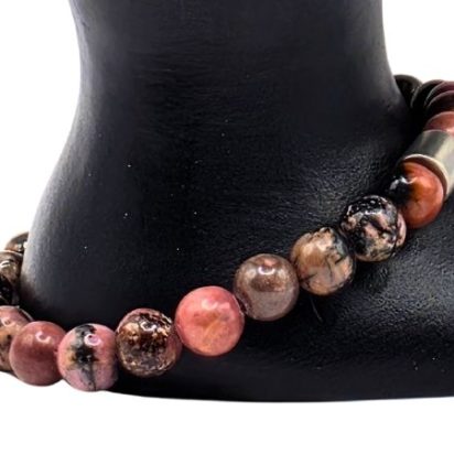 Rhyolite Gemstone Bracelet: Style-590 (6mm)