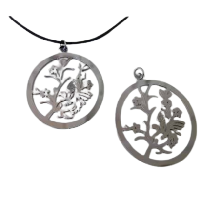 Stainless Steel Pendant: SSP-574 35mm (Steel)