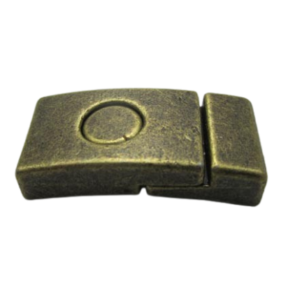 Zamak magnetic clasp: ZAML-29 10*3mm (Antique Gold)