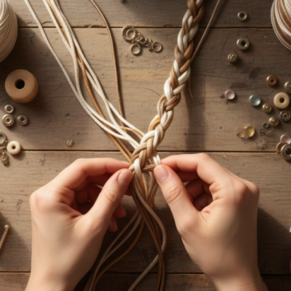 How do you make silk cord bracelets?