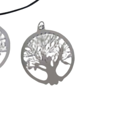 Stainless Steel Pendant: SSP-570 35mm (Steel) Tree