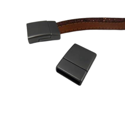 Zamak magnetic claps: MGL-296 16*3mm (Black Matt)
