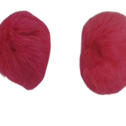 Rabbit Fur Pom Pom-Fuchsia-9cms