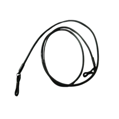 Round Leather Glass Hangers - 3mm -COFFEE BROWN