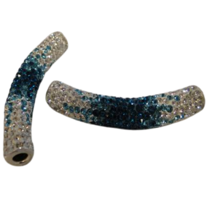 Shamballa Tube: 3mm (Bermuda Blue)