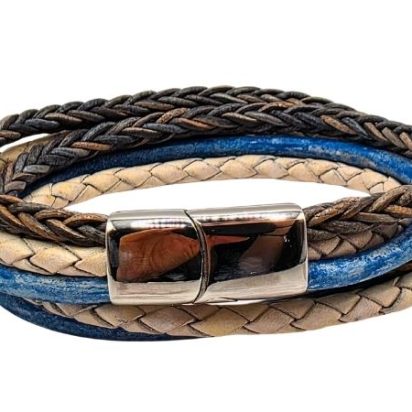 Combination Leather Bracelet - Style 242