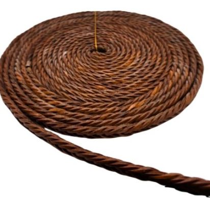 Montana Braided Leather Cord - 10mm - Tan