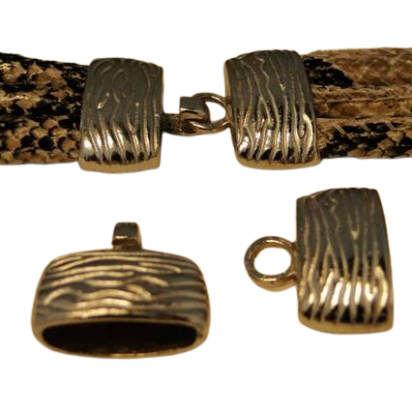 Zamak Hook clasp: ZAML32 16x5mm (Antique Gold)