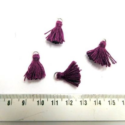 Cotton Tassels - 1,5mm - Purple