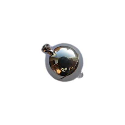 Brass clasp  MG1 Antique Silver - 10mm