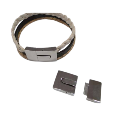Stainless Steel Magnetic Clasp: MGST-161 15*3mm (steel)