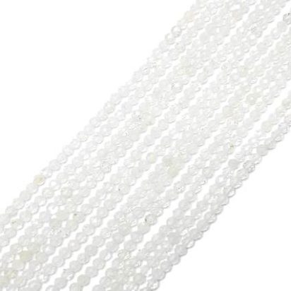 Faceted Natural stones - 2mm - Crystal