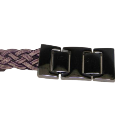 Stainless Steel Snap Lock Clasp: MGST74 14x2.5mm (Steel)