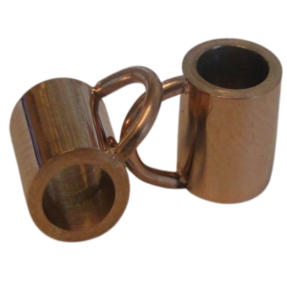 Stainless steel part for round leather: SSP-54 4mm (Steel)