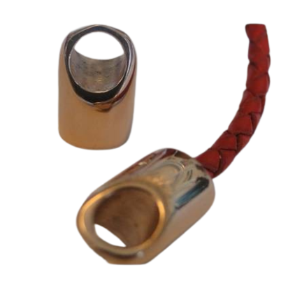 Stainless steel part for leather: SSP 56 4mm (ROSE GOLD)