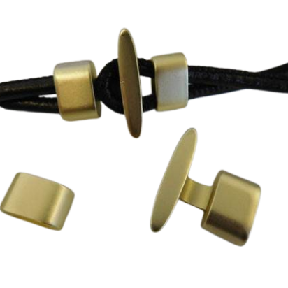 Zamak Hook Clasp: ZAML-12 11mmx5MM (Gold Matt)