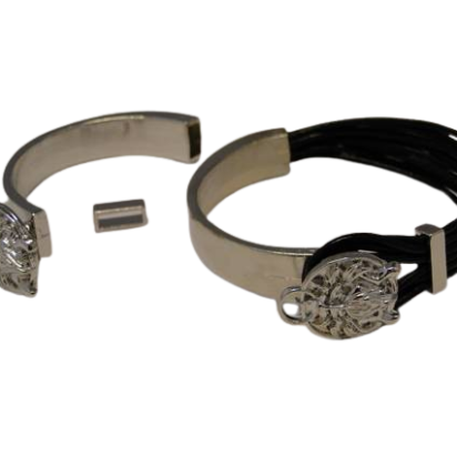 Half Cuff Bracelet: MGL-86 8mmx4mm (Steel)