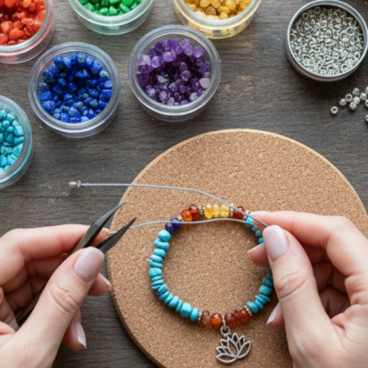 How to make DIY Gemstones Chakra Bracelets