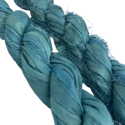 Sari Silk - Teal Blue - 904