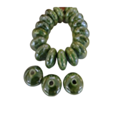 Ceramic Beads - 14mm (Green AB)