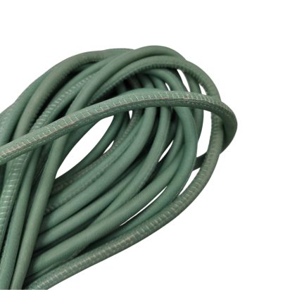 Real Round Nappa Leather Cord - Ocean Blue 5mm