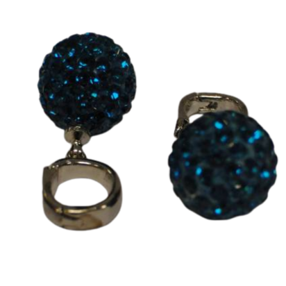 Shamballa beads - 12mm - Blue Zircan