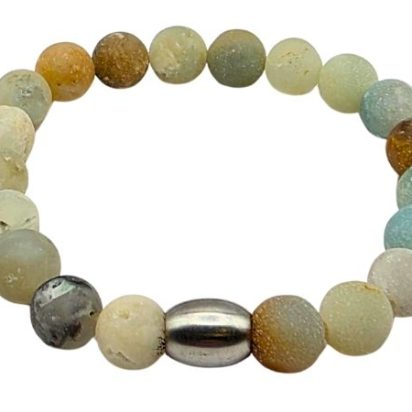 Amazonite Gemstone Bracelet: Style-541 (8mm)