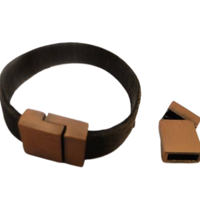 Zamak magnetic clasp: ZAML-07 10.5mm*3mm (Antique Copper)
