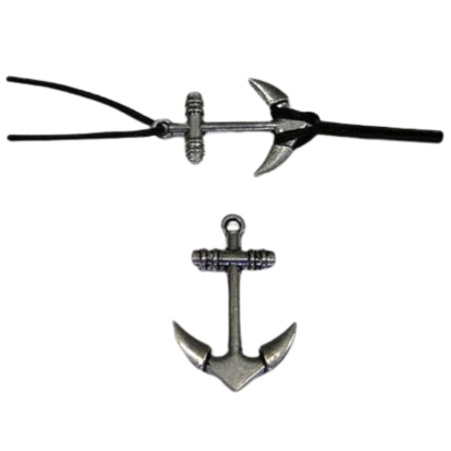 zamak anchor style clasp: 1mm (steel)
