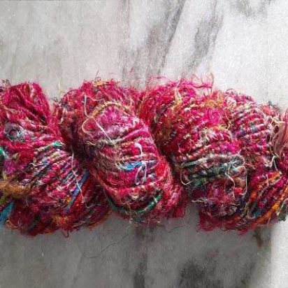 Rough-Silk-Red Tone Banana Yarns