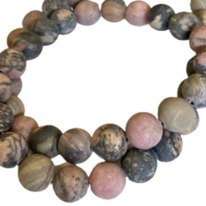 Matt Rhodonite (8mm)