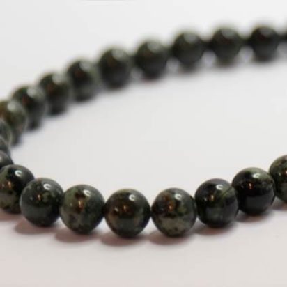 Natural Stones-8mm-Russian Serpentine Frosted