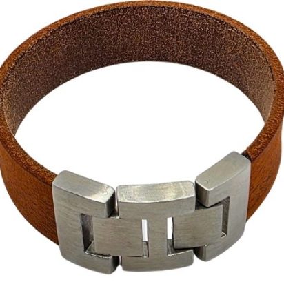 Plain Flat Leather Bracelet - Style 315