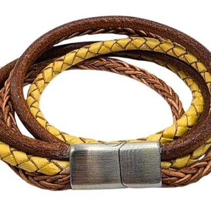 Combination Leather Bracelet - Style 237