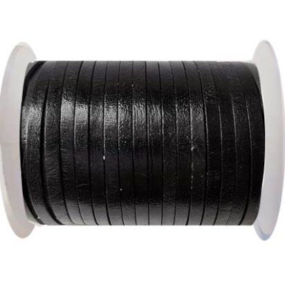 Cowhide Leather Jewelry Cord -3mm-SE_BLACK