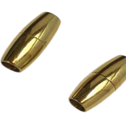 Stainless Steel Magnetic Clasp: MGST-27 4mm (Gold)